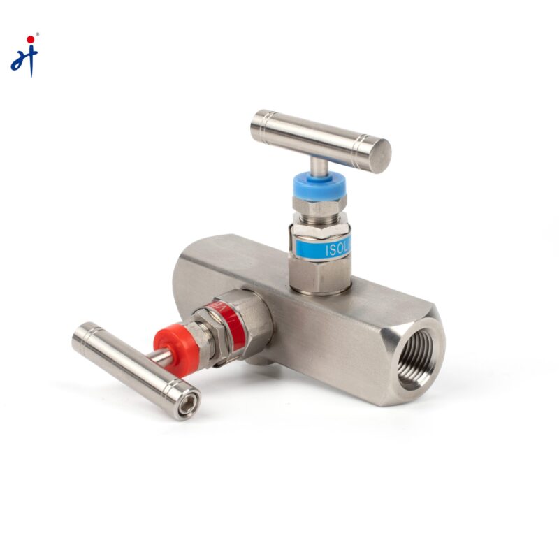 L Type Two Valve Manifold(Female-Female) - Image 2