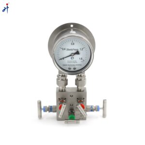 QFF3 5-Valve Manifold with Differential Pressure Gauge