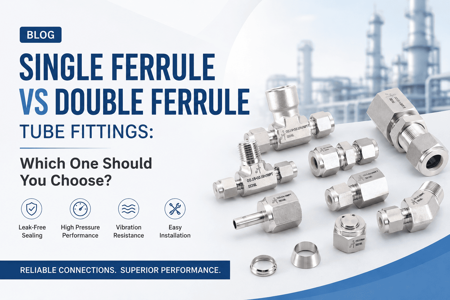 Double Ferrule Tube Fittings